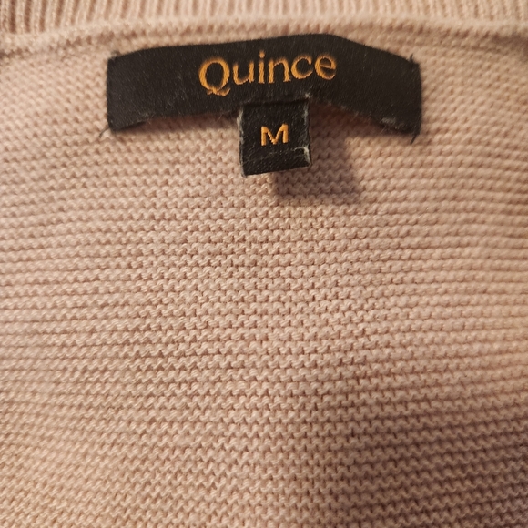 🌸 Quince Lightweight Cotton Cashmere Link-Stitch Dolman Sweater Sugar Stone Med - Picture 7 of 13